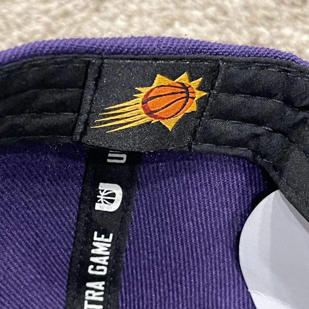 Phoenix‎ Suns Hat Cap Mens One Size Purple Ultra Game Embroidered Strapback NBA